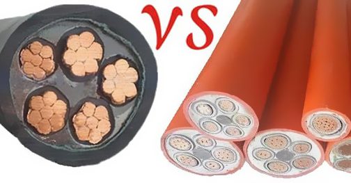 按电缆组成材料差异